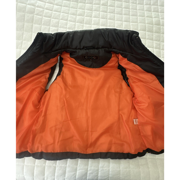 COOGI Womens Puffer Vest Large Colorful Logo Print Trim Full Zip Outdoor Retro - Picture 7 of 12